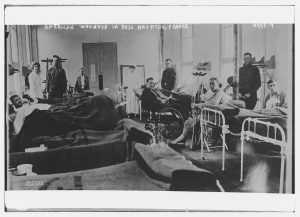 Wounded soldiers from World War I