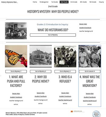 History's Mysteries K-5 Curriculum 2nd Grade lessons