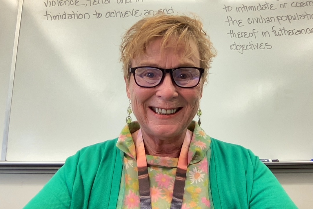 Ann Bienvenue in the classroom