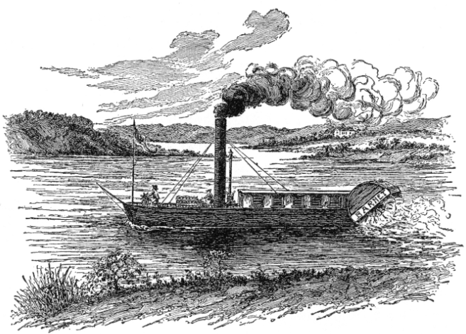 Steamboat Barnet Illustration