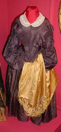 Dress made out of Northampton silk in the 1840s. Image courtesy of Historic Northampton.