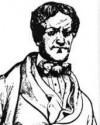 Black and white sketch of inventor, John Fitch