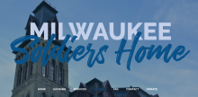 Screenshot of Milwaukee Soldiers Home web site includes a bell tower in gothic style