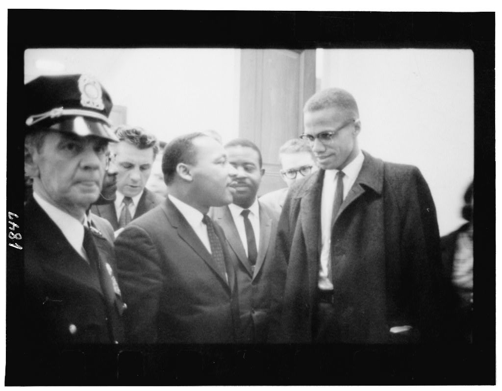 Martin Luther King and Malcom X together in 1964