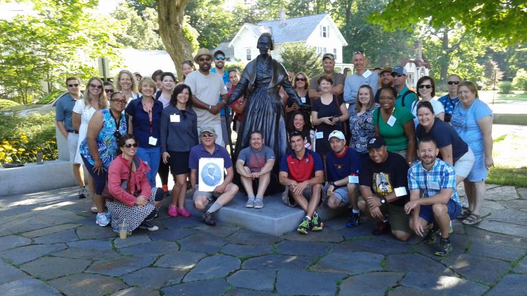 Forge of Innovation 2015 - Group Shot at Sojourner Truth Statue, Northampton
