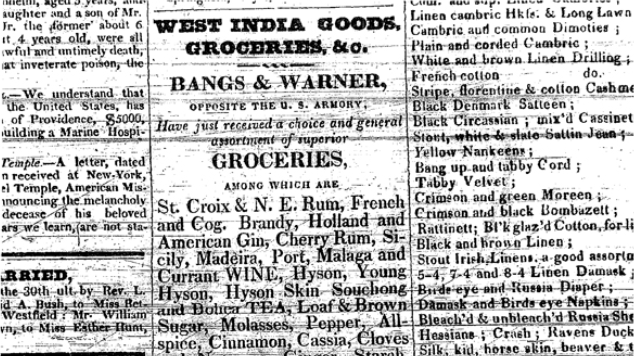 West India Goods Advertisement