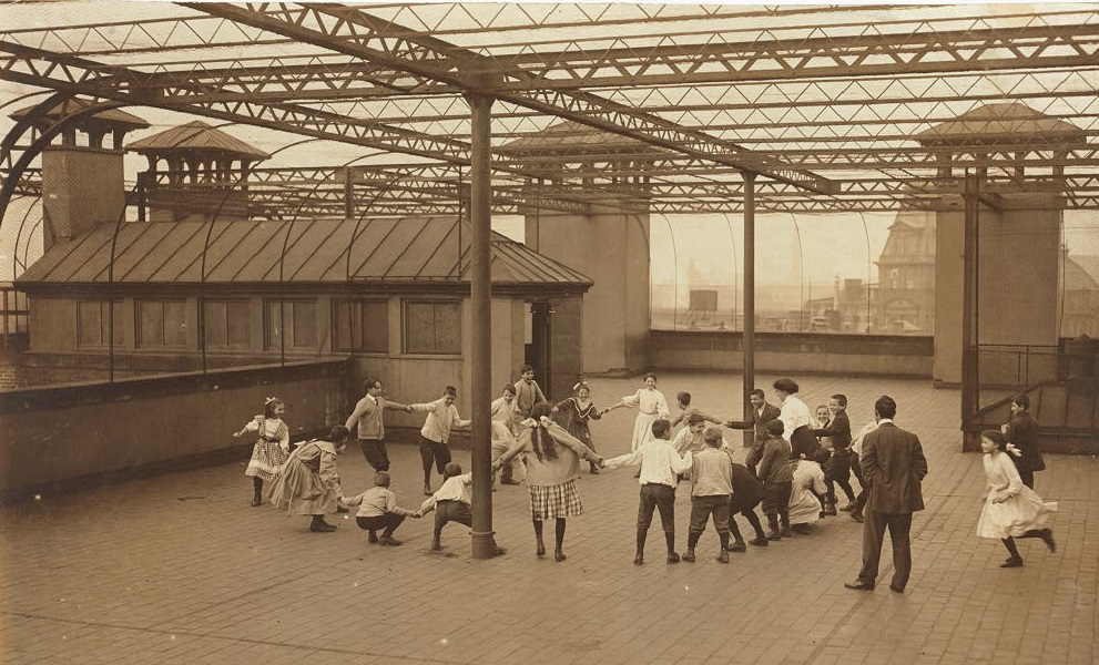 Children on Roof