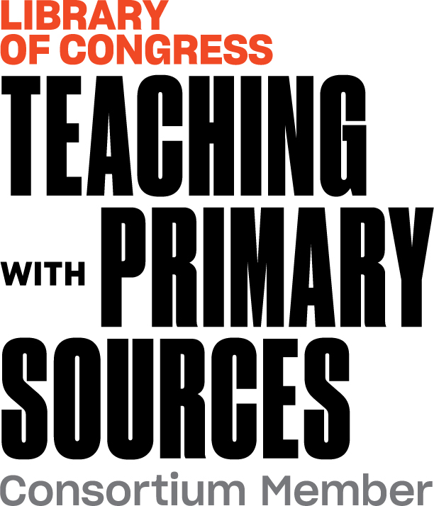 Logo states Library of Congress Teaching with Primary Sources Consortium Member.