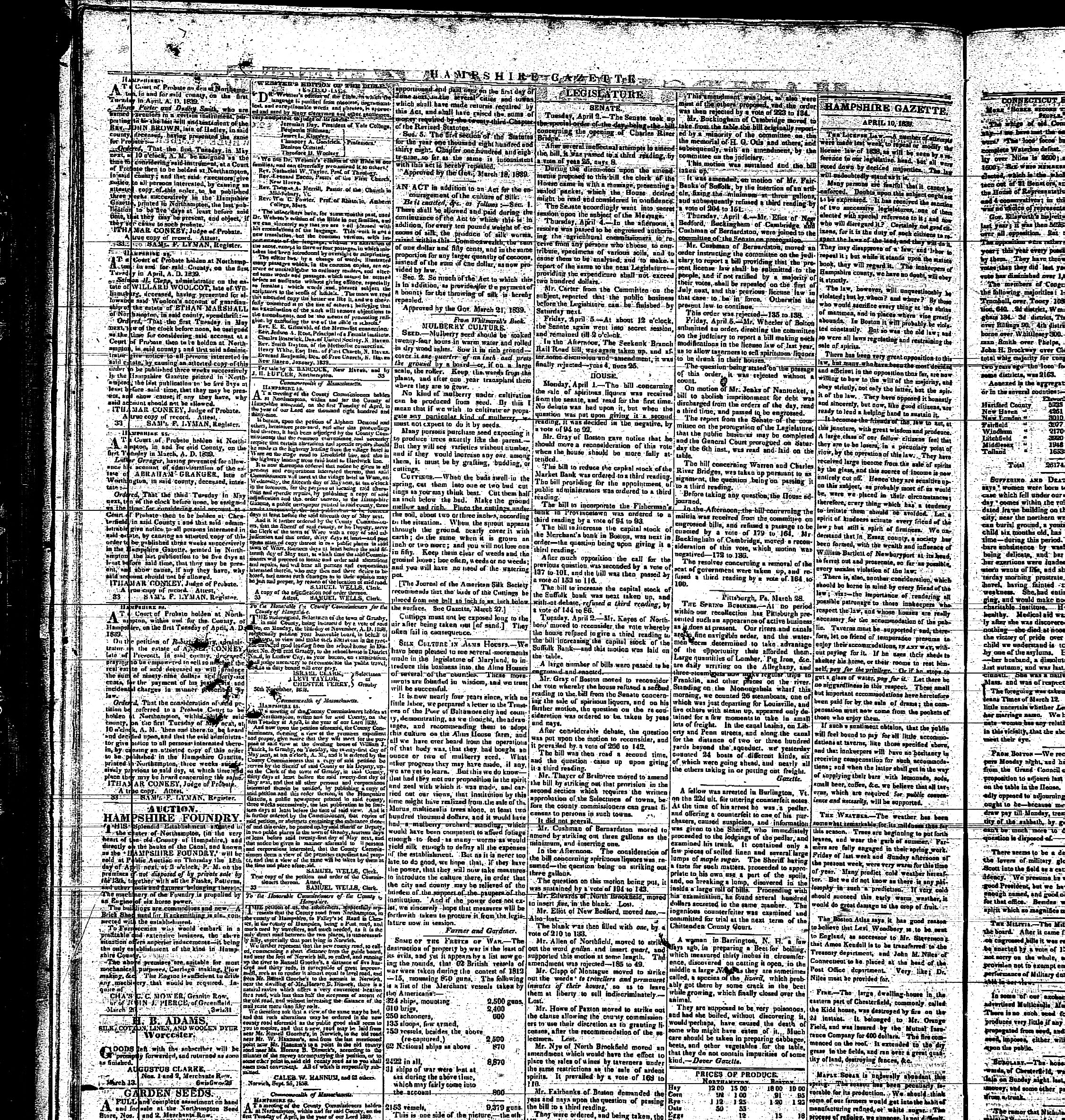 Hampshire Gazette, Apr. 10, 1839