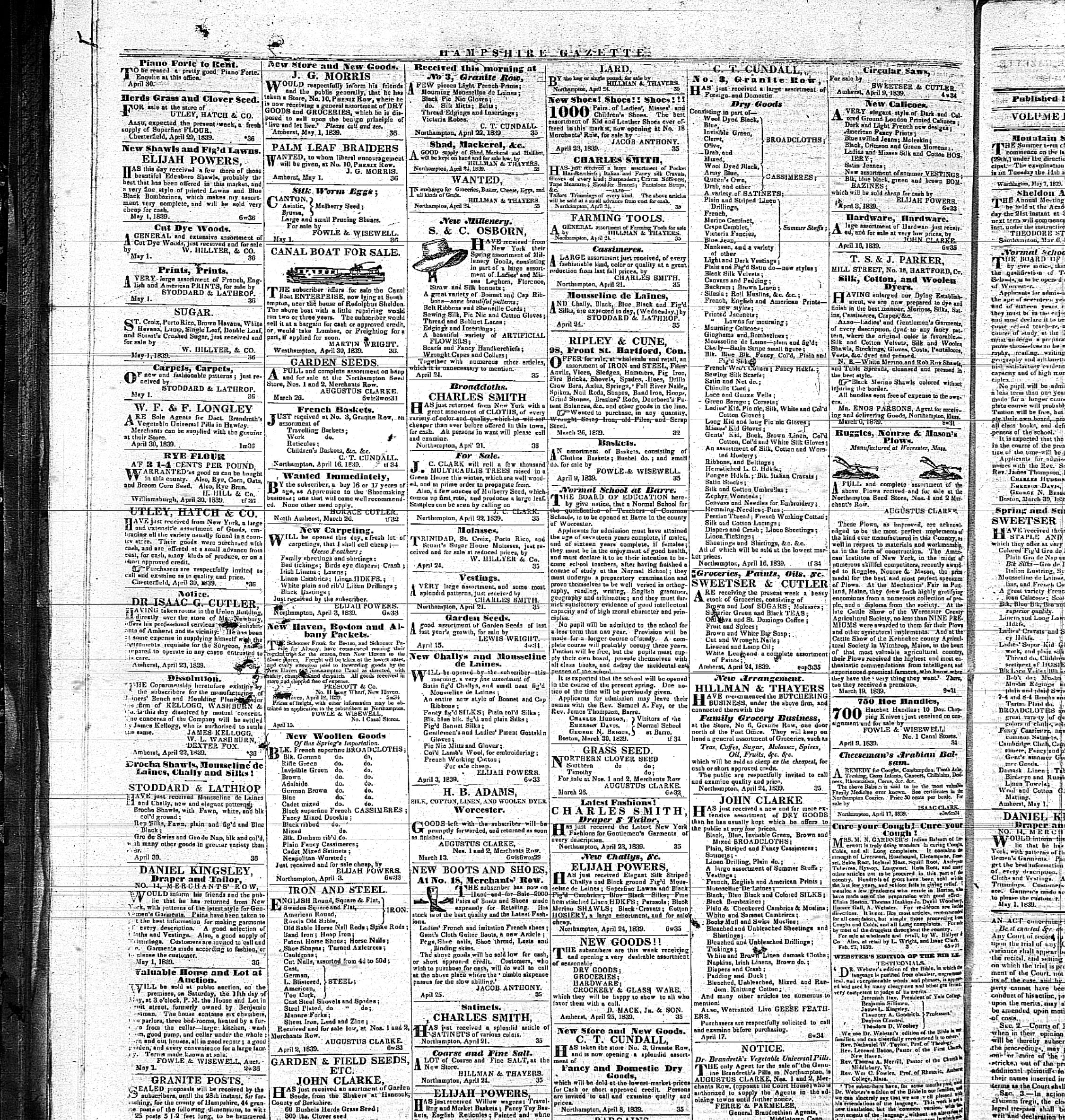 Hampshire Gazette, May 8, 1839
