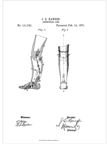 Diagram and detailed description of patent 111,741 shows front and side views."