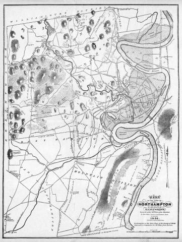 map of Northampton from 1831