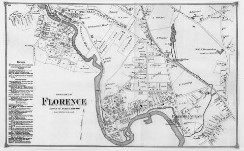 Map of south Florence from 1873