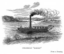 illustration of the steamboat Barnet