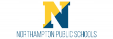 Logo for the Northampton Public Schools - a blue and yellow N.